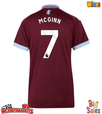 Aston Villa John McGinn #7 Replica Home Stadium Shirt for Women 2026-27 Short Sleeve